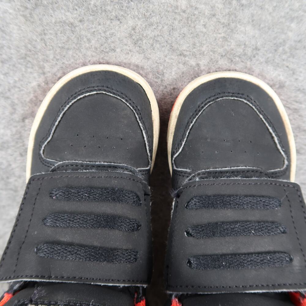 Adidas Shoes Toddler 8K Sneakers Mid Casual Hook N Loop Easy On Kids Black Red - Picture 8 of 14